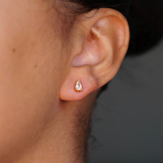 Glace Drop Stud Earrings