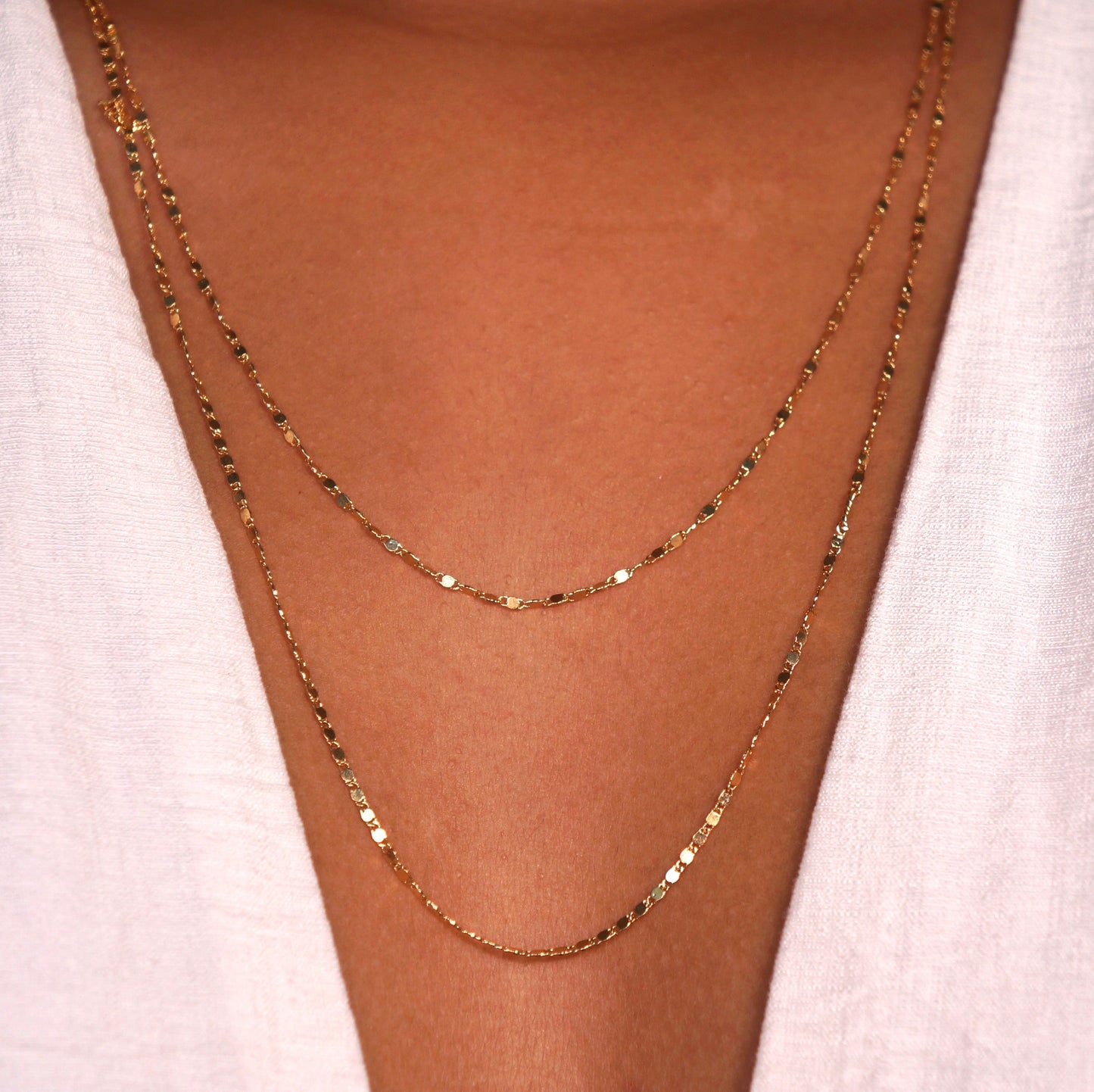 Meshed Long Necklace