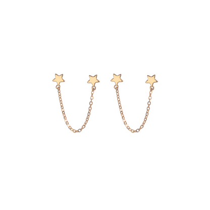 Double Star Earrings