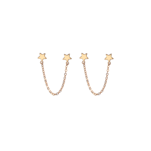 Double Star Earrings