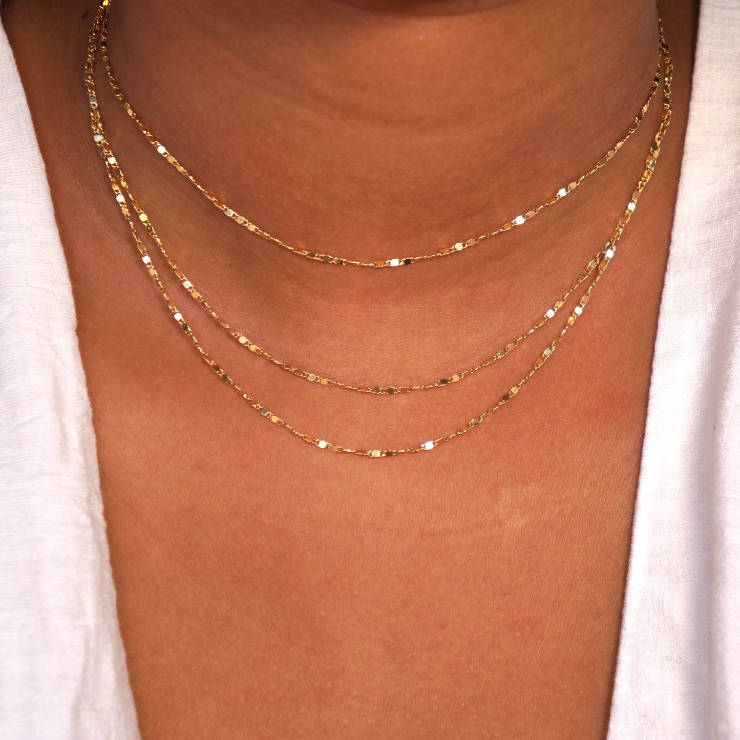 Meshed Long Necklace