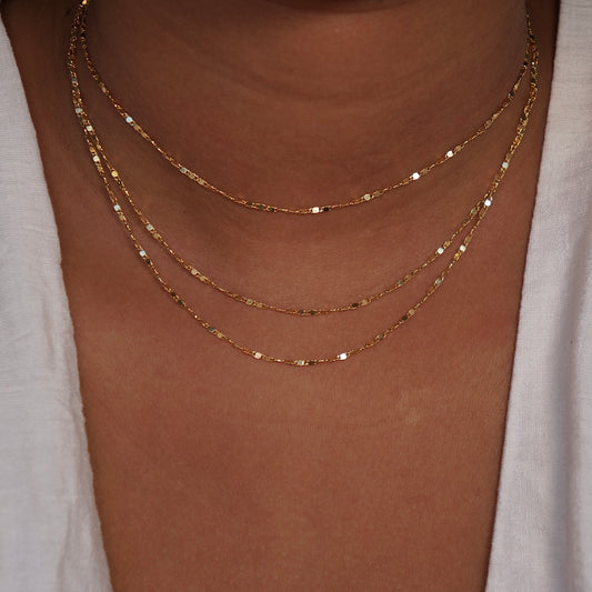 Meshed Long Necklace